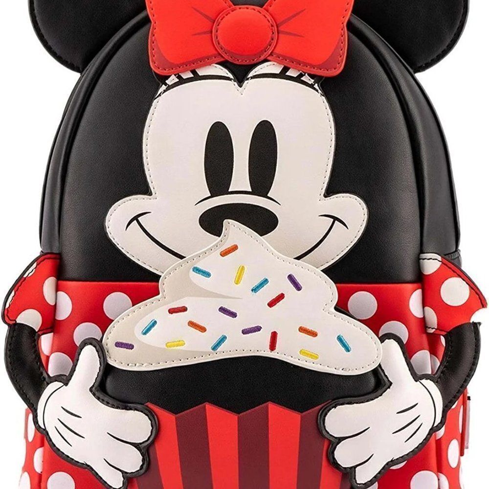 Loungefly Disney Minnie Mouse Oh My Cosplay Cupcake Treats Mini Backpack